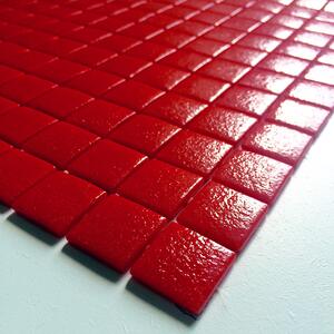 Hisbalit Skleněná mozaika červená Mozaika 176F PROTISKLUZ 2,5x2,5 2,5x2,5 (33,33x33,33) cm - 25176FBH