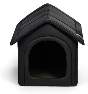 Voděodolná boudička HOME pro psy i kočky ČERNÁ do interiéru M