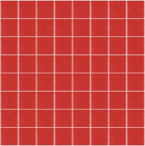Hisbalit Skleněná mozaika červená Mozaika 176F LESK 4x4 4x4 (32x32) cm - 40176FLH