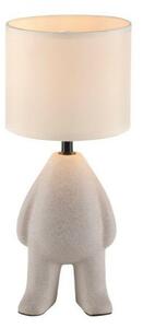 PAUL NEUHAUS JUST LIGHT stolní lampa béžová stojící postava látkové stínidlo s šňůrový vypínač LD 14191-39