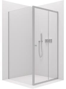 Cerano Varone, sprchový kout s posuvnými dveřmi 90 (dveře) x 100 (stěna) x 195 cm, 6mm čiré sklo, chromový profil, CER-CER-DY505-90100