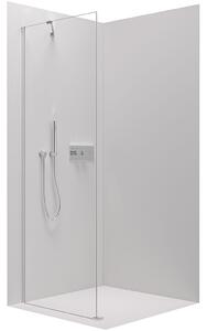 Cerano, pevná sprchová zástěna pro dveře Marino a Volpe 80x190 cm, 6mm čiré sklo, chromový profil, CER-CER-420255