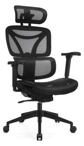 Kancelářská ergonomická židle LEVANO černá