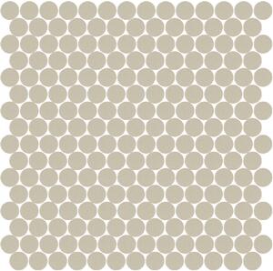 Hisbalit Skleněná mozaika šedá Mozaika 325A SATINATO kolečka prům. 2,2 (33,33x33,33) cm - KOL325ALH
