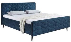 ČALOUNĚNÁ POSTEL, 180/200 cm, textil, kompozitní dřevo, tmavě modrá MID.YOU - Čalouněné postele, Online Only