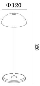 Lucide 15500/02/30 - LED Stmívatelná venkovní lampa JOY LED/1,5W/3,7V IP54 černá