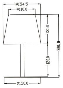 Lucide 13815/02/99 - LED RGBW Stmívatelná stolní lampa RIO LED/1,8W/3,7V černá