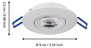 Eglo 75763 - SADA 3x LED Podhledové svítidlo ZUJAR LED/3,4W/230V bílá