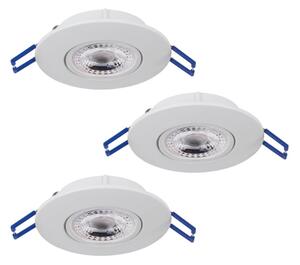 Eglo 75763 - SADA 3x LED Podhledové svítidlo ZUJAR LED/3,4W/230V bílá