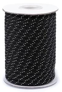Šňůrka padáková 310230/4, černá, průměr 4mm (šňůra na metry)