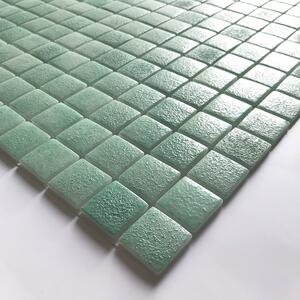 Hisbalit Skleněná mozaika zelená Mozaika TIRRENO NON SLIP R11/C 2,5x2,5 (33,3x33,3) cm - 25TIRRA3H