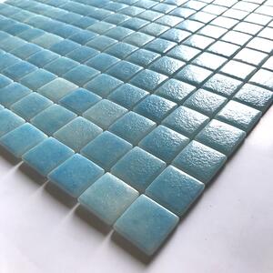 Hisbalit Obklad skleněná modrá Mozaika CARIBE NON SLIP B 2,5x2,5 (33,3x33,3) cm - 25CARIBH