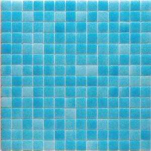 Hisbalit Skleněná mozaika modrá Mozaika CARIBE 2,5x2,5 (33,3x33,3) cm - 25CARILH