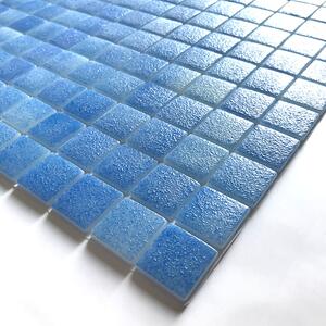 Hisbalit Skleněná mozaika modrá Mozaika MAR NON SLIP R11/C 2,5x2,5 (33,3x33,3) cm - 25MARA3H