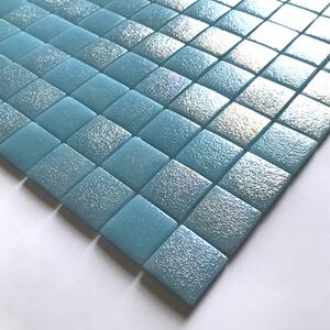 Hisbalit Obklad skleněná modrá Mozaika CORCEGA NON SLIP B 2,5x2,5 (33,3x33,3) cm - 25CORCBH