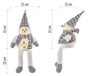 LED Vánoční dekorace 6xLED/3xAA sněhulák