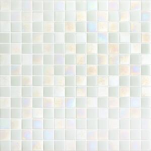 Hisbalit Obklad skleněná bílá Mozaika IBIZA 2,5x2,5 (33,3x33,3) cm - 25IBIZLH