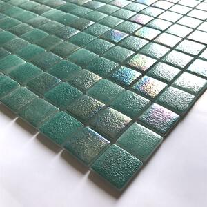 Hisbalit Obklad skleněná zelená Mozaika ITACA NON SLIP B 2,5x2,5 (33,3x33,3) cm - 25ITACBH