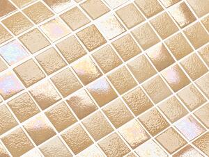 Hisbalit Skleněná mozaika béžová Mozaika MALLORCA 2,5x2,5 (33,3x33,3) cm - 25MALLLH
