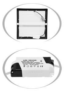 Ecolite LED-CSQ-CCT/12W/CR - LED Stropní svítidlo RAFA LED/12W/230V černá