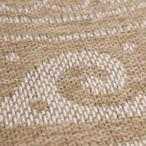 Šňůrkový koberec Comilla ornament béž, kruh