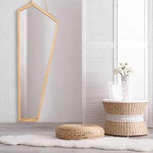 Dřevěné asymetrické zrcadlo 85 cm