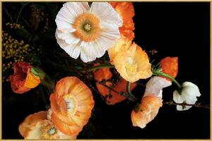 OBRAZ NA SKLE, květiny, 120/80 cm Monee - Skleněné obrazy