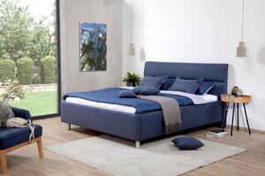 ČALOUNĚNÁ POSTEL, 180/200 cm, textil, tmavě modrá Esposa - Čalouněné postele