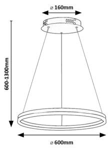 Rabalux 72301 - LED Lustr na lanku ISAURE LED/35W/230V