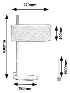 Rabalux 74241 - Stolní lampa NARMIN 1xE14/40W/230V