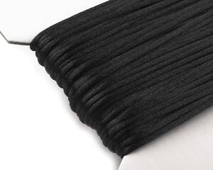 Stoklasa Pletací saténová příze/ šňůra 310022/34 černá, jednobarevná, 2mm, 25 metrů
