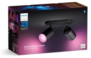 Philips - LED RGBW Stmívatelné bodové svítidlo Hue FUGATO 2xGU10/4,2W/230V černá