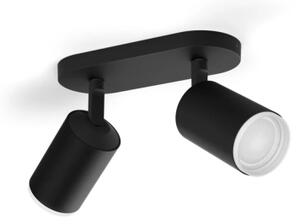 Philips - LED RGBW Stmívatelné bodové svítidlo Hue FUGATO 2xGU10/4,2W/230V černá