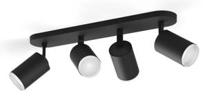 Philips - LED RGBW Stmívatelné bodové svítidlo Hue FUGATO 4xGU10/4,2W/230V černá