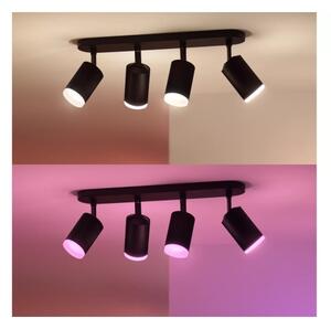 Philips - LED RGBW Stmívatelné bodové svítidlo Hue FUGATO 4xGU10/4,2W/230V černá