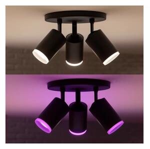 Philips - LED RGBW Stmívatelné bodové svítidlo Hue FUGATO 3xGU10/4,2W/230V černá