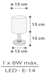 Dalber 60621 - Dětská lampička RHICO AND CROCO 1xE14/8W/230V
