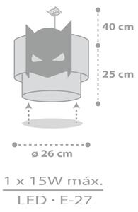 Dalber 61802 - Dětský lustr DARK HERO 1xE27/15W/230V
