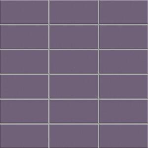 APPIANI Obklad keramická fialová Mozaika PIRROTINA 11-50 5x10 (30x30) cm - OPS2011