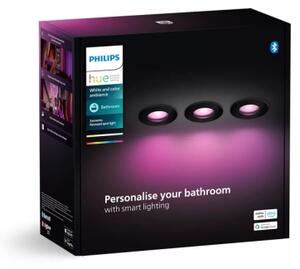 Philips-SADA 3x LED RGBW Stmívatelné koupelnové sv. Hue XAMENTO 1xGU10/4,2W IP44