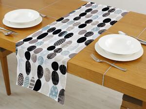 Dreamy Linens Prostírání běhoun bavlněný, hnědý Kola elegantní, 35 x 140 cm