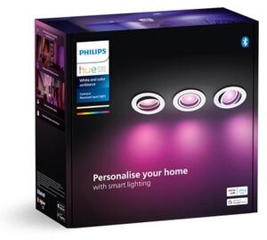 Philips - SADA 3xLED RGBW Stmívatelné podhledové Hue CENTURA 1xGU10/4,2W/230V