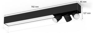 Philips-LED RGBW Stmívatelné bodové svítidlo Hue CENTRIS 3xGU10/4,2W + LED/11W