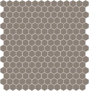 Hisbalit Obklad skleněná béžová Mozaika 324A SATINATO hexagony hexagony 2,3x2,6 (33,33x33,33) cm - HEX324ALH