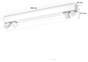 Philips-LED RGBW Stmívatelné bodové svítidlo Hue CENTRIS 4xGU10/4,2W + LED/11W