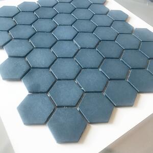 TGM Skleněná mozaika modrá Mozaika BLUE MATT 4,4x5 (29,5x33) cm - SXMA2660F