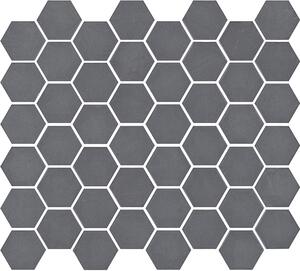 TGM Obklad skleněná šedá Mozaika GREY MATT hexagony 4,4x5 (29,5x33) cm - SXMA2260F