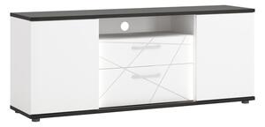 TV stolek VENEZIA VENF01 alpská bílá/černá