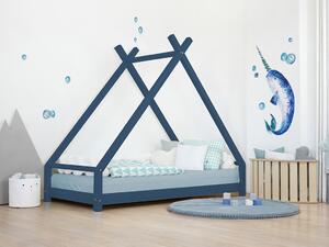 Dětská domečková postel TAHUKA ve tvaru týpí - Námořnická modrá, Rozměr: 80x160 cm