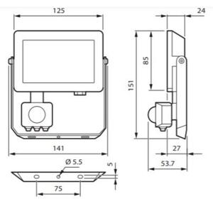 Philips - LED Reflektor se senzorem DECOFLOOD LED/20W/230V IP65